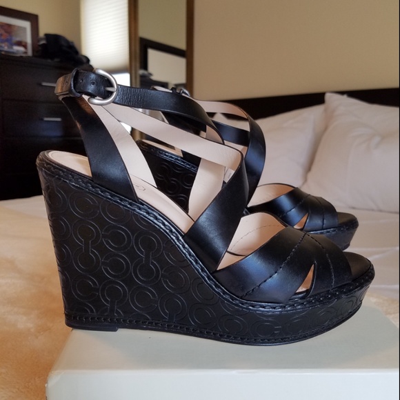 Coach Madeline Vachetta leather platform sandals - Picture 5 of 8